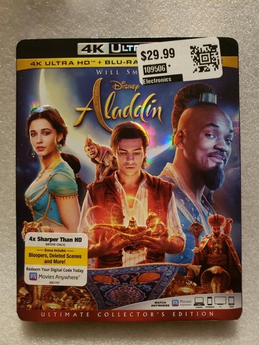 Aladdin ultra blu ray - 4k, blu-ray